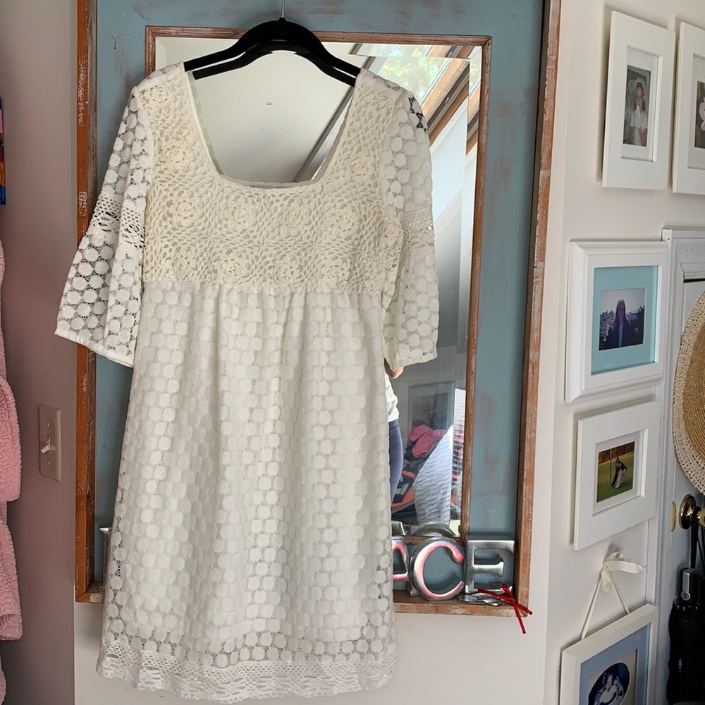 Simple white dress